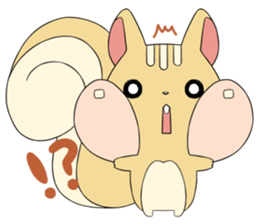 a little chubby squirrel sticker #3853832