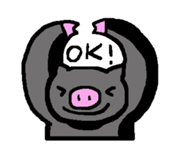 kumakiti and butarou sticker #3854607