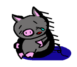 kumakiti and butarou sticker #3854625