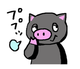 kumakiti and butarou sticker #3854632