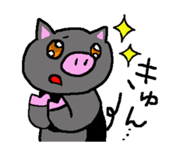 kumakiti and butarou sticker #3854634