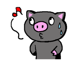 kumakiti and butarou sticker #3854639