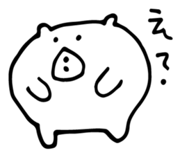 small white bear sticker #3854826