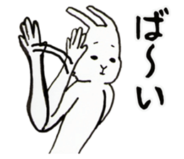 Rabbit man Reply sticker #3854879