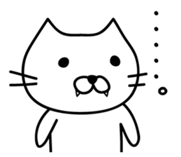 Kibaneko (A tusk cat) sticker #3855035