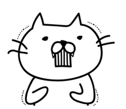 Kibaneko (A tusk cat) sticker #3855038