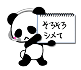 Cheat sheet Panda sticker #3855403