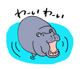 hippopotamus's sticker sticker #3856327
