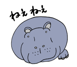 hippopotamus's sticker sticker #3856328