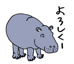 hippopotamus's sticker sticker #3856334