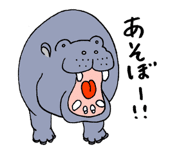 hippopotamus's sticker sticker #3856341