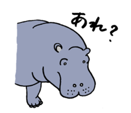 hippopotamus's sticker sticker #3856343