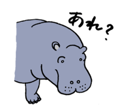 hippopotamus's sticker sticker #3856343