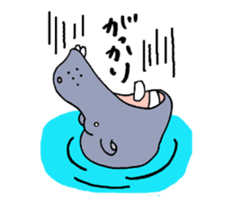 hippopotamus's sticker sticker #3856345