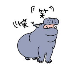 hippopotamus's sticker sticker #3856346