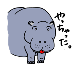 hippopotamus's sticker sticker #3856354