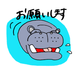 hippopotamus's sticker sticker #3856355