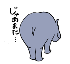 hippopotamus's sticker sticker #3856366