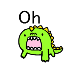 Unique dinosaur sticker #3856375