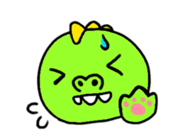 Unique dinosaur sticker #3856380