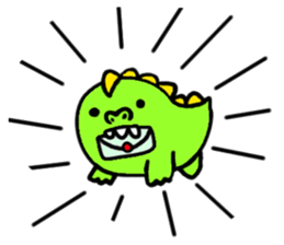 Unique dinosaur sticker #3856384