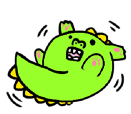 Unique dinosaur sticker #3856406