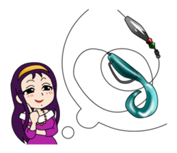 Love lure fishing sticker #3857287