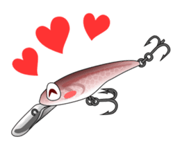 Love lure fishing sticker #3857299
