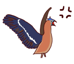 Big Bird (Gorsachius melanolophus) sticker #3857595