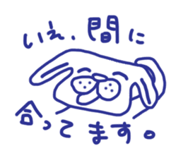 The dog stickers to decline it in. sticker #3857656