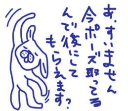 The dog stickers to decline it in. sticker #3857663