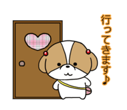Playful cute Shih Tzu sticker sticker #3857995