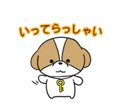Playful cute Shih Tzu sticker sticker #3857997