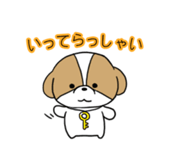 Playful cute Shih Tzu sticker sticker #3857997