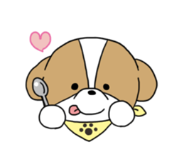 Playful cute Shih Tzu sticker sticker #3857999