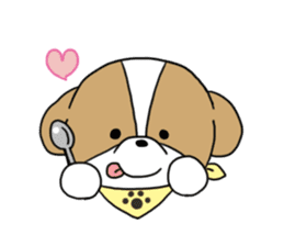 Playful cute Shih Tzu sticker sticker #3857999