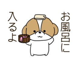Playful cute Shih Tzu sticker sticker #3858000