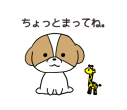 Playful cute Shih Tzu sticker sticker #3858002