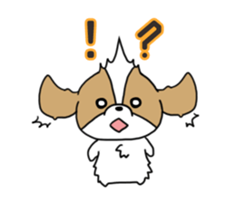 Playful cute Shih Tzu sticker sticker #3858007