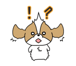 Playful cute Shih Tzu sticker sticker #3858007