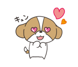 Playful cute Shih Tzu sticker sticker #3858008