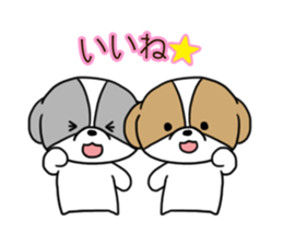 Playful cute Shih Tzu sticker sticker #3858012