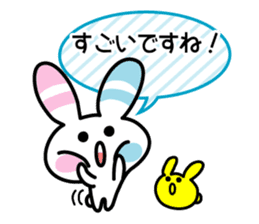 Rabbit of the peace stamp sticker #3858115