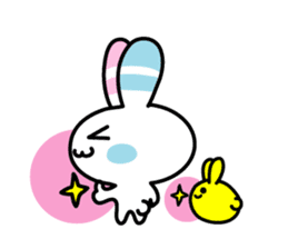 Rabbit of the peace stamp sticker #3858118