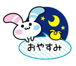 Rabbit of the peace stamp sticker #3858126