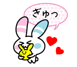Rabbit of the peace stamp sticker #3858142