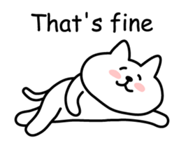 Cat lying down 2 sticker #3858197