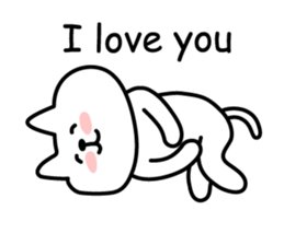 Cat lying down 2 sticker #3858205