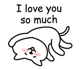 Cat lying down 2 sticker #3858206