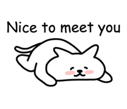 Cat lying down 2 sticker #3858218